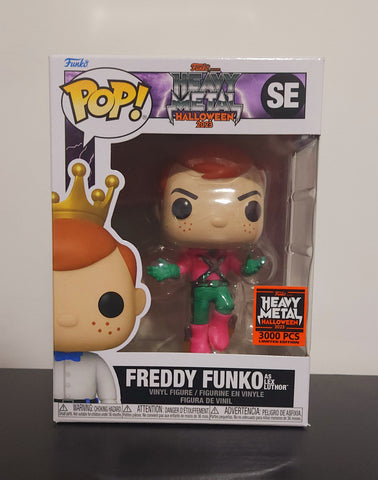 Heavy Metal Box of Fun Freddy as Lex Luthor Pop Vinyl Damaged