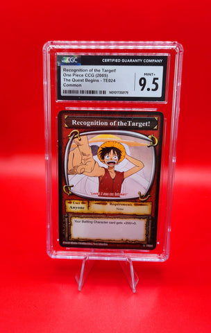 One Piece 2005 Recognition of the Target Luffy CGC 9.5