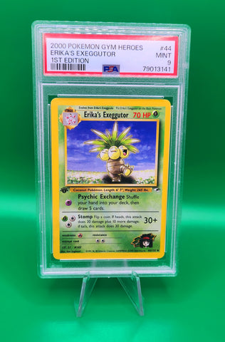 Pokemon Gym Heroes 2000 Erika's Exeggutor PSA 9 1st Edition