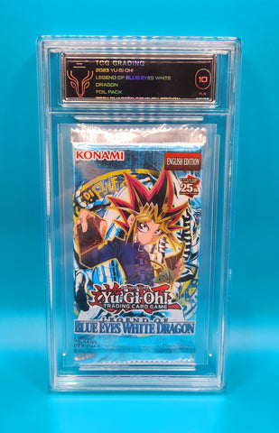 Yugioh 2023 Legend of Blue Eyes Graded Pack TCG 10