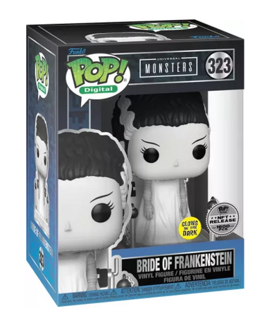 Universal Monsters Bride of Frankenstein Glow NFT Redemption 1600 Piece Funko Pop