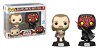 Star Wars Qui-Gon Jinn vs Darth Vader 2 Pack Funko Shop Pop Vinyl