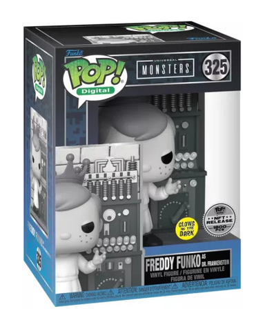 Universal Monsters Freddy as Dr Frankenstein NFT Redemption 1800 Piece Funko Pop