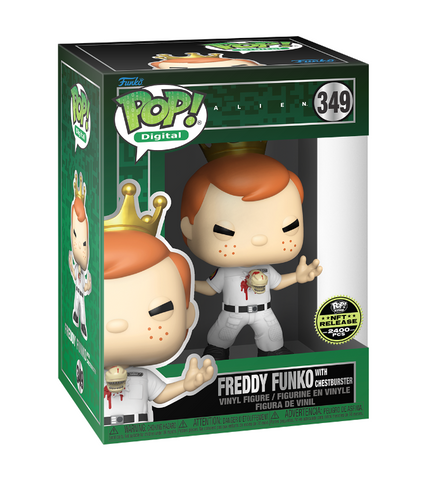 Alien Freddy Funko with Chestburster NFT Redemption 2400 Piece Funko Pop