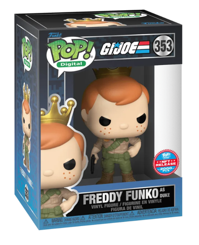 G.I JOE Freddy Funko as Duke NFT Redemption 2000 Piece Funko Pop