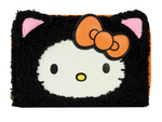 Sanrio Hello Kitty Loungefly Sherpa Glow Zip Around Wallet