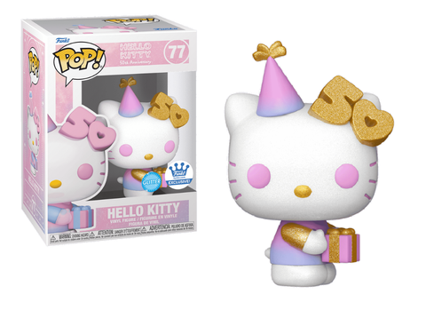 Hello Kitty 50th Anniversary Glitter Funko Shop Pop Vinyl