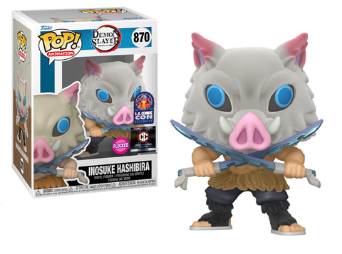 Demon Slayer Inosuke Flocked LACC 2023 Pop Vinyl