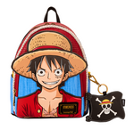 NYCC 2024 One Piece Luffy Loungefly Mini Backpack With Coin Bag