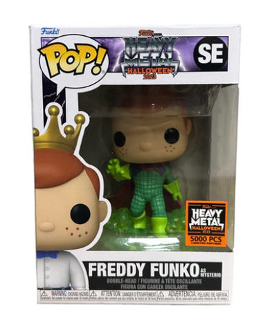 Heavy Metal Box of Fun Freddy as Mysterio Pop Vinyl Damaged