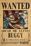 One Piece Bounty Wanted Sticker Posters Wall Decoration
