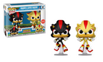 Sonic the Hedgehog Shadow and Super Shadow 2PACK Gamespot Glow Pop Vinyl