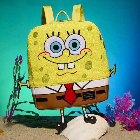 SpongeBob SquarePants Sequin Cosplay Mini Loungefly Bag