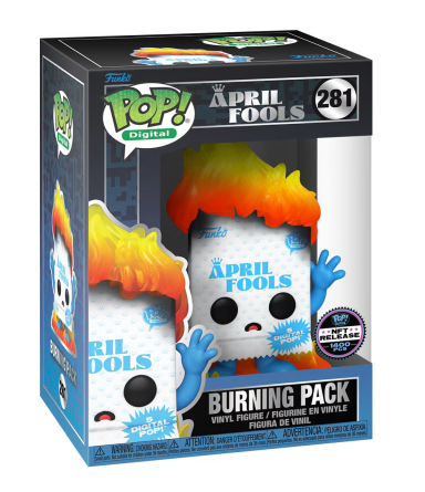 April Fools Burning Pack NFT Redemption 1400 Piece Funko Pop