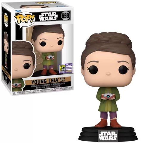 Star Wars Young Leia with droid SDCC 2023 Convention Sticker