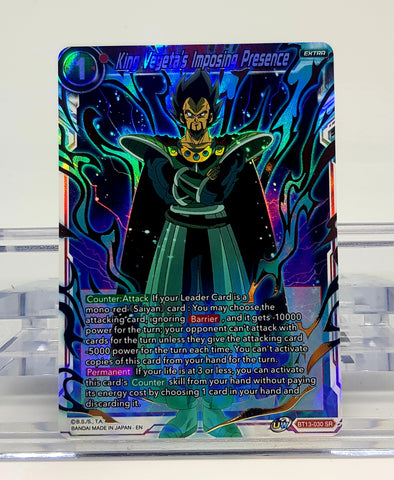 Dragon Ball Super King Vegeta's Imposing Presence Foil BT13-030 SR