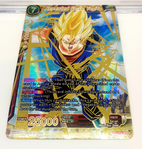Repeated Force Vegito BT2-012 SR Dragon Ball Super Card Game TCG