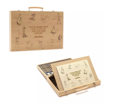 Disney Store Exclusive Wooden Artist Set with Easel
