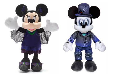 Disney Shop Halloween 2022 Mickey & Minnie Plush Toys