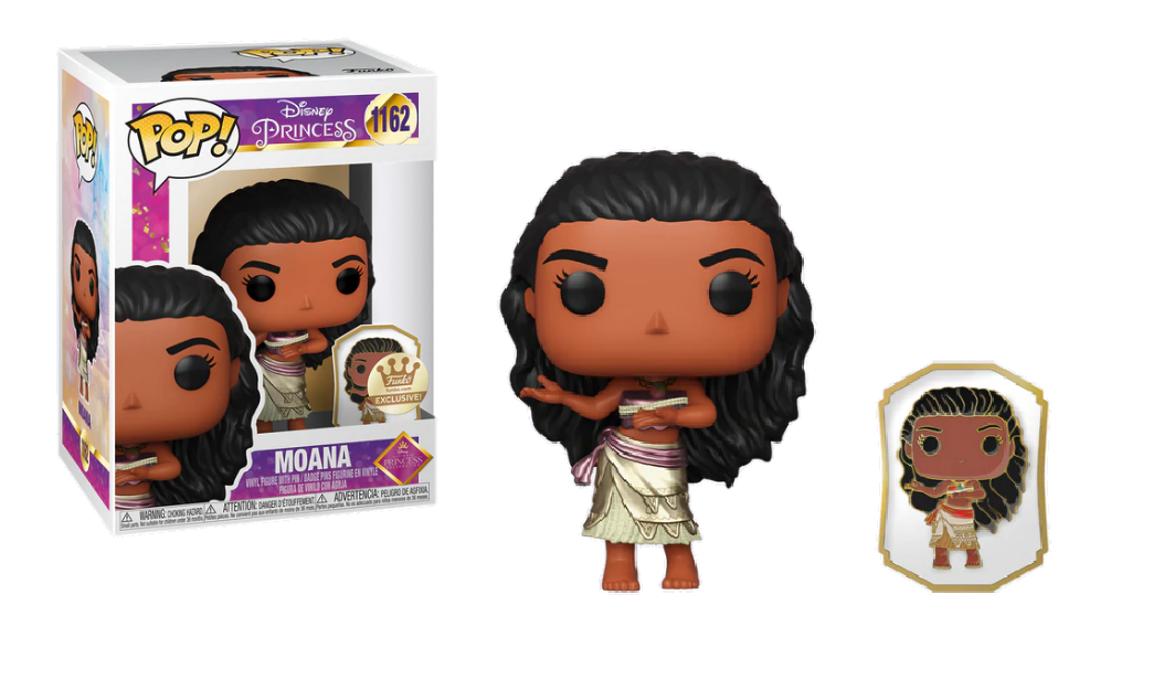 Disney Moana Princess with Pin Funko Shop Pop Vinyl Arcane
