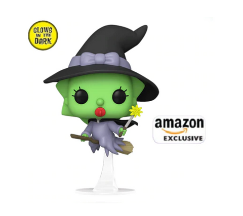 The Simpsons Glow Witch Maggie Amazon Exclusive Pop Vinyl